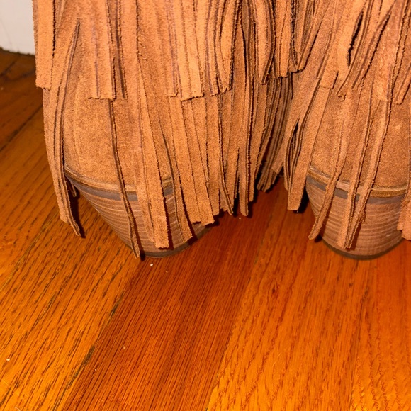 DINGO WOMEN'S WILD CHILD SUEDE FRINGE TALL BOOTS NWOB Size 6.5 - Picture 6 of 9